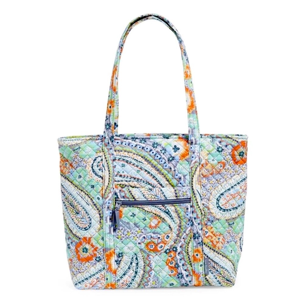 VERA BRADLEY ✨ Deluxe Vera Tote Bag | Citrus Paisley
